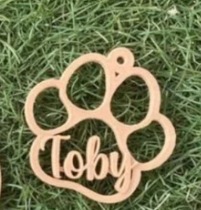 10 Bolas Navidad Huella Perro (pedido personalizado)