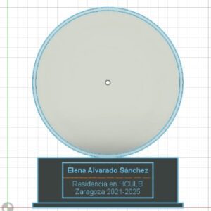 Trofeo placa Petri con cultivos bacterianos HCULB