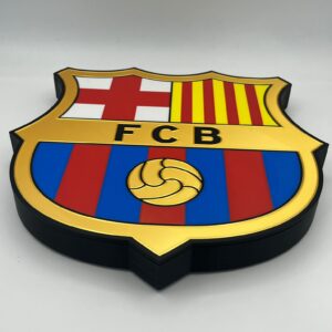 Luminoso Escudo Fútbol Club Barcelona Pared